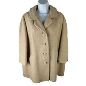 Vintage Youthcraft Union Made Jacket Cream Tan sz M/L